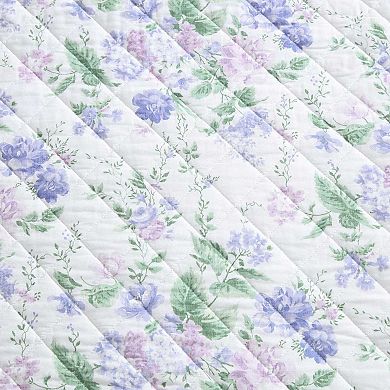 Laura Ashley Oliviette Floral Reversible Quilt Set