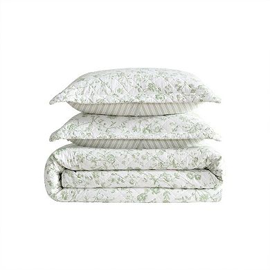 Laura Ashley Aria Sage Quilt Set with Shams