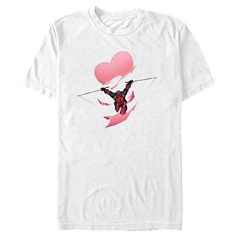 Men's Marvel Deadpool Breaking Hearts Graphic Tee