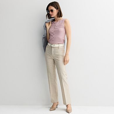 Women's Nine West Texture Button Front Cardi Tank