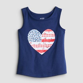 Toddler & Girls 4-12 Jumping Beans® Sensory Adaptive Heart Graphic Tank Top