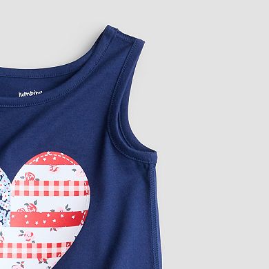 Toddler & Girls 4-12 Jumping Beans® Sensory Adaptive Heart Graphic Tank Top