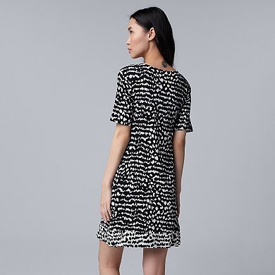 Women's Simply Vera Vera Wang Cozy Short Sleeve Sleepshirt