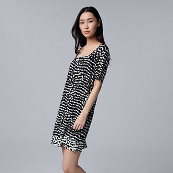 Women's Simply Vera Vera Wang Cozy Short Sleeve Sleepshirt