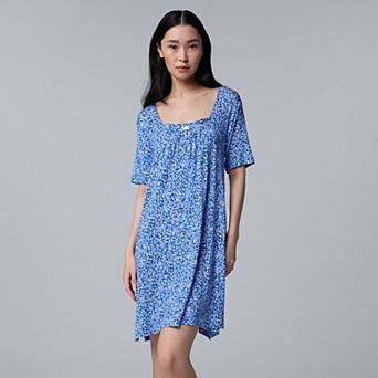 Women's Simply Vera Vera Wang Cozy Short Sleeve Sleepshirt