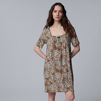 Women's Simply Vera Vera Wang Cozy Short Sleeve Sleepshirt