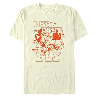 Men's Sonic the Hedgehog Let Love Fly Graphic Tee