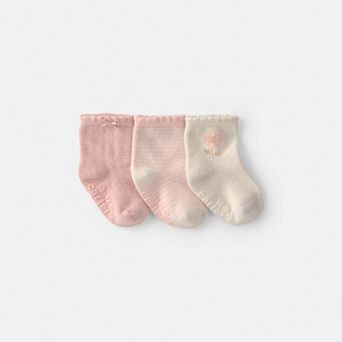 Baby Girl Carter's 3-Pack Floral Booties