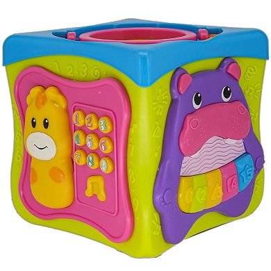 Kiddieland Light & Sound Activity Cube - Music & Animal Themed Interactive Toy