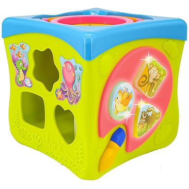 Kiddieland Light & Sound Activity Cube - Music & Animal Themed Interactive Toy