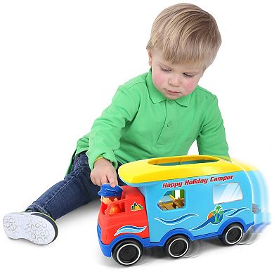 Kiddieland Motorized Activity Happy Camper Toy Vehicle