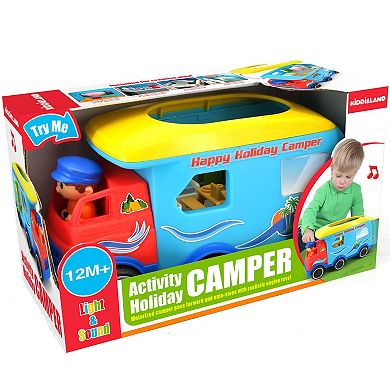 Kiddieland Motorized Activity Happy Camper Toy Vehicle
