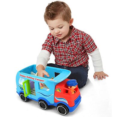 Kiddieland Motorized Activity Happy Camper Toy Vehicle