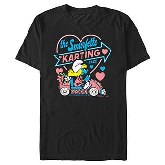 Men's The Smurfs Smurfette Karting Race Graphic Tee