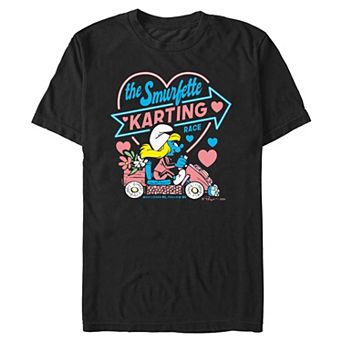 Men's The Smurfs Smurfette Karting Race Graphic Tee