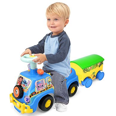 Kiddieland Disney's Mickey Lights N' Sounds Camper & Trailer Ride-On Vehicle