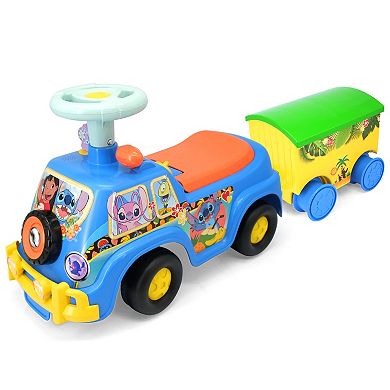 Kiddieland Disney's Mickey Lights N' Sounds Camper & Trailer Ride-On Vehicle