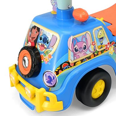 Kiddieland Disney's Mickey Lights N' Sounds Camper & Trailer Ride-On Vehicle