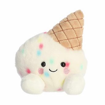 Aurora Mini White Adorable Stuffed Animal 5" Sprinkle Ice Cream Palm Pals