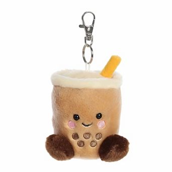 Aurora Mini Brown Adorable Clip-On 4" Milky Tea Boba Palm Pals