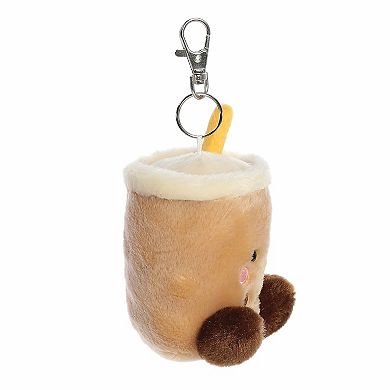 Aurora Mini Brown Adorable Clip-On 4" Milky Tea Boba Palm Pals