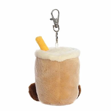 Aurora Mini Brown Adorable Clip-On 4" Milky Tea Boba Palm Pals