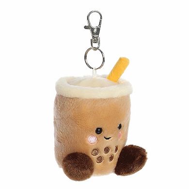 Aurora Mini Brown Adorable Clip-On 4" Milky Tea Boba Palm Pals