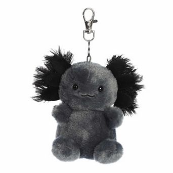 Aurora Mini Black Adorable Clip-On 4" Onyx Axolotl Palm Pals