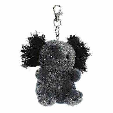 Aurora Mini Black Adorable Clip-On 4" Onyx Axolotl Palm Pals