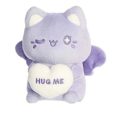 Aurora Small Purple Enchanting Stuffed Animal 7" HUG ME Candy Heart Meowchi Tasty Peach