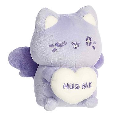 Aurora Small Purple Enchanting Stuffed Animal 7" HUG ME Candy Heart Meowchi Tasty Peach