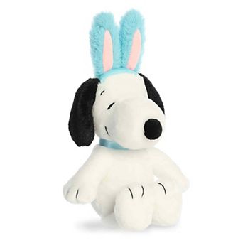 Aurora Small White Adorable Stuffed Animal 8" Easter Snoopy Peanuts