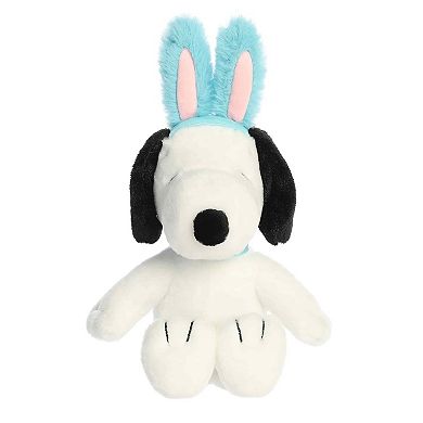 Aurora Small White Adorable Stuffed Animal 8" Easter Snoopy Peanuts