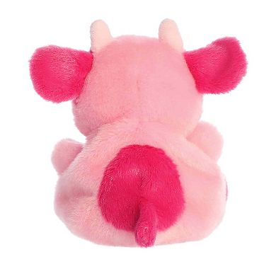 Aurora Mini Adorable Stuffed Animal 5" Blossom Pink Cow Palm Pals