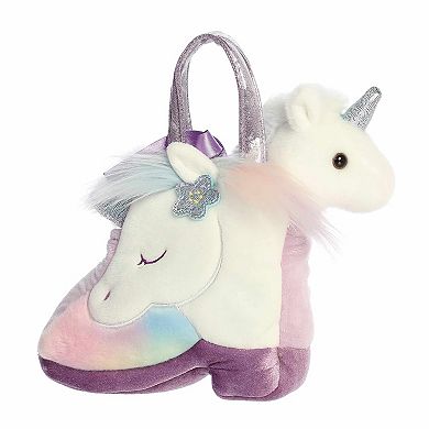 Aurora Small Purple Fashionable Stuffed Animal 7.5" Rainbow Unicorn Boot Fancy Pals