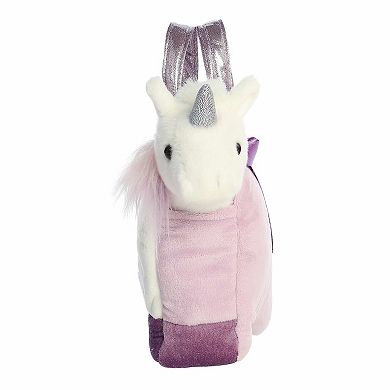 Aurora Small Purple Fashionable Stuffed Animal 7.5" Rainbow Unicorn Boot Fancy Pals