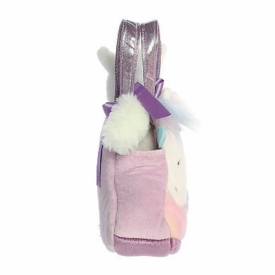 Aurora Small Purple Fashionable Stuffed Animal 7.5" Rainbow Unicorn Boot Fancy Pals