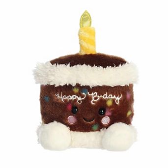 Aurora Mini Brown Adorable Stuffed Animal 5" Choco B'day Cake Palm Pals