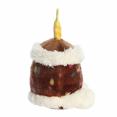 Aurora Mini Brown Adorable Stuffed Animal 5" Choco B'day Cake Palm Pals