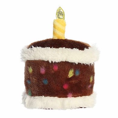 Aurora Mini Brown Adorable Stuffed Animal 5" Choco B'day Cake Palm Pals