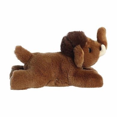 Aurora Small Brown Adorable Stuffed Animal 8" Wynn Woolly Mammoth Mini Flopsie