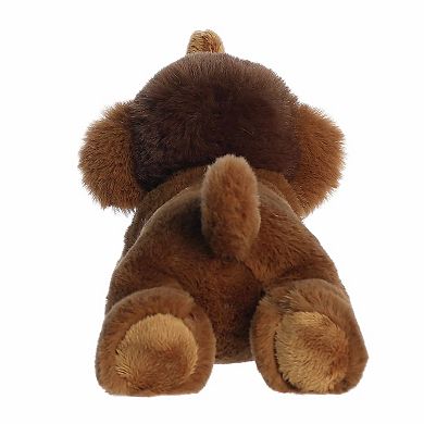 Aurora Small Brown Adorable Stuffed Animal 8" Wynn Woolly Mammoth Mini Flopsie