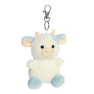 Aurora Mini Blue Adorable Clip-On 4" Skyla Blueberry Cow Palm Pals