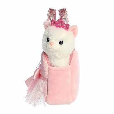 Aurora Small White Fashionable Stuffed Animal 7" Princess Kitty Tutu Fancy Pals