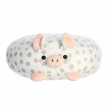 Aurora Medium White Squishy Stuffed Animal 12" Spiffy Spotted Pig Flapjacks