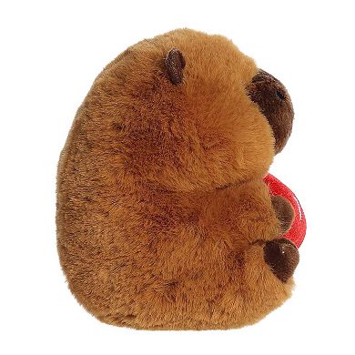 Aurora Mini Brown Playful Stuffed Animal 5" I Love U Capybara Rolly Pet