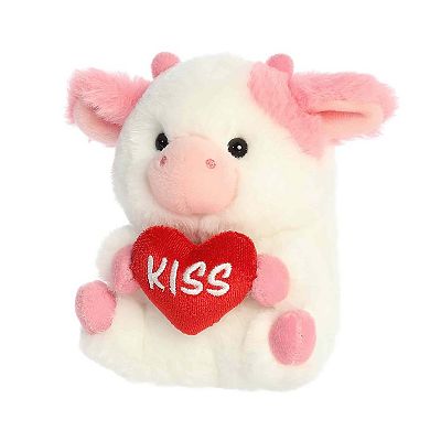 Aurora Mini Pink Playful Stuffed Animal 5" Kiss Cow Rolly Pet