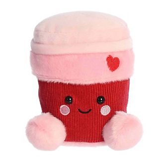 Aurora Mini Pink Adorable Stuffed Animal 5" Parker Heart Coffee Palm Pals