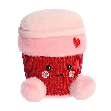 Aurora Mini Pink Adorable Stuffed Animal 5" Parker Heart Coffee Palm Pals