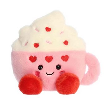 Aurora Mini Pink Adorable Stuffed Animal 5" Harper Heart Latte Palm Pals